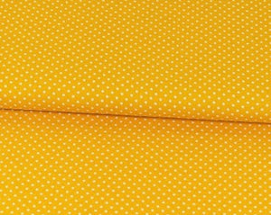 Baumwollstoff mit Punkten „gelb“